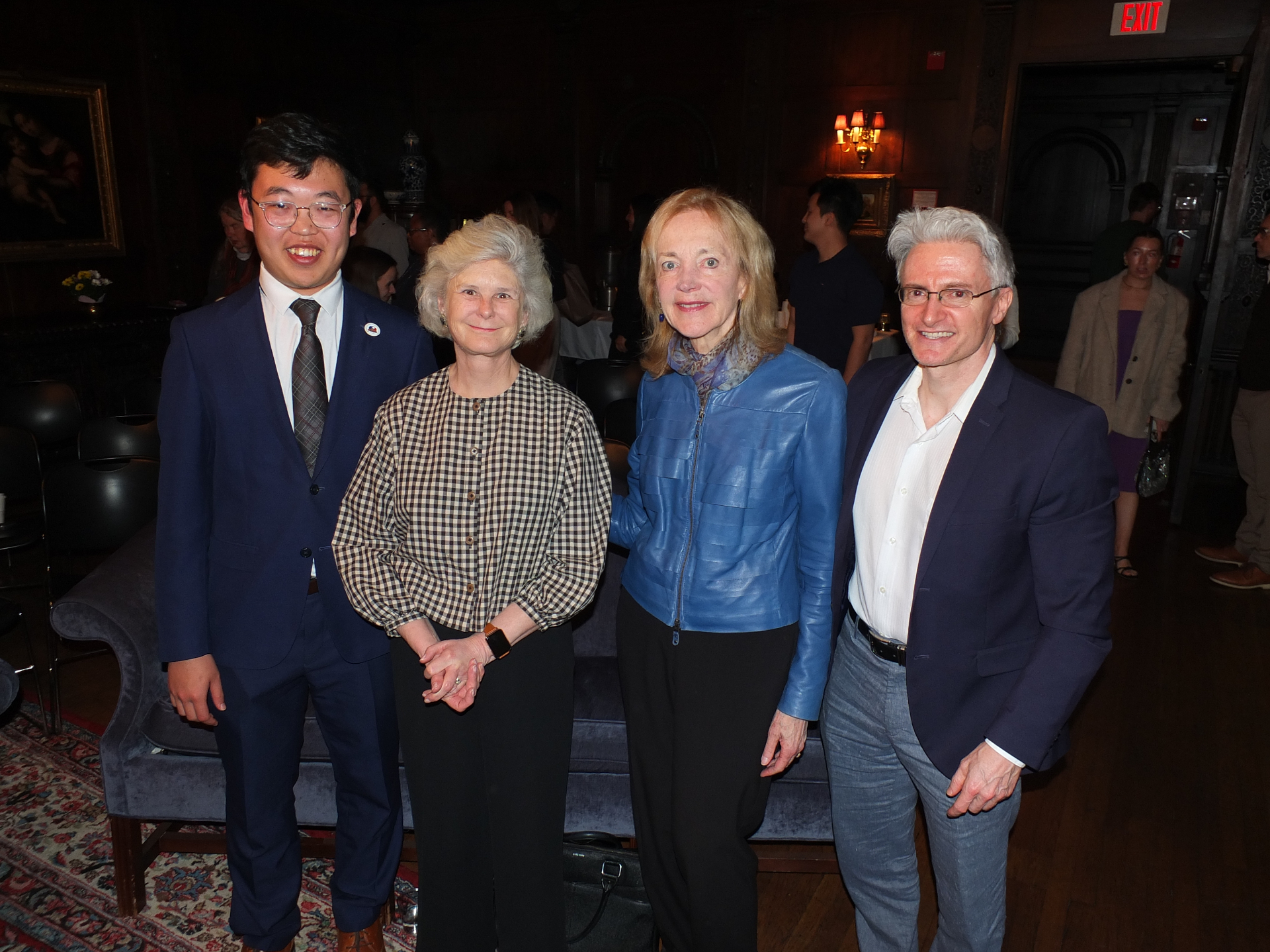 BCEA leadership pictured with senior citizen-diplomacy practitioners after the evening program